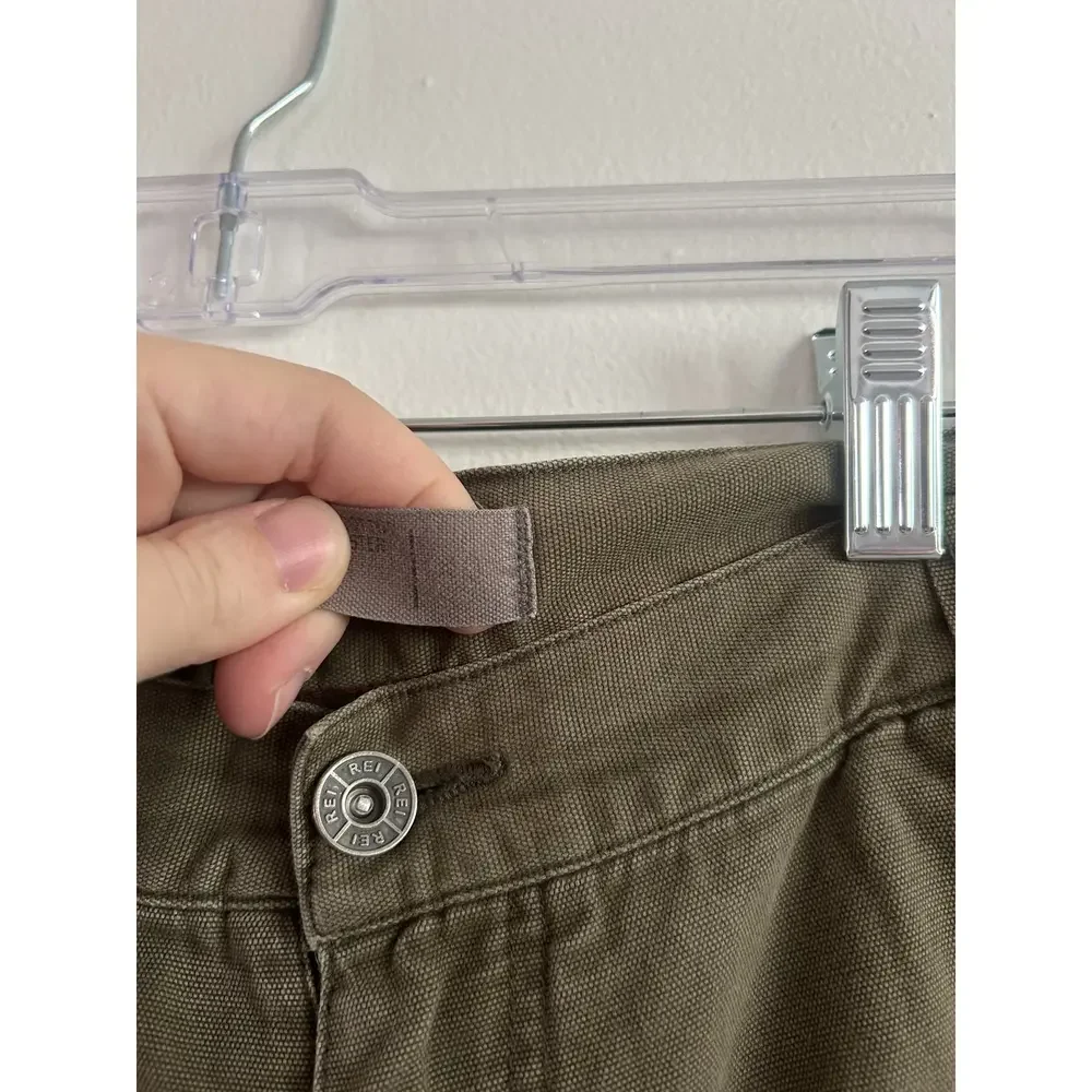 REI Men's Organic Cotton‎ Khaki Green Shorts Size 40 - Picture 4 of 4